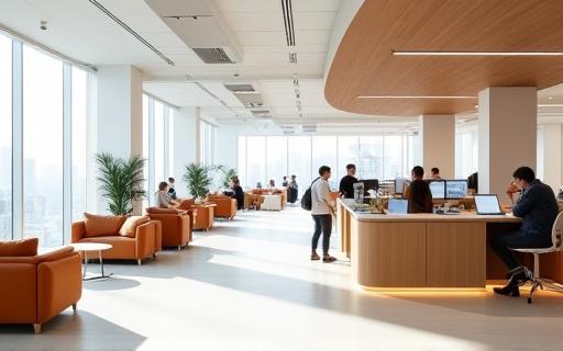 Bureau moderne RH Évolution à Paris, espace collaboratif